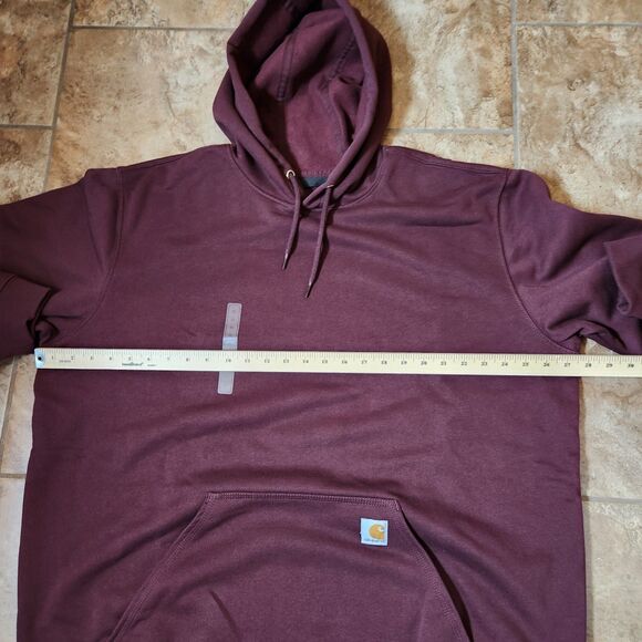 Carhartt Men’s Logo Sleeve Hoodie – XL Tall, Port Color, NWT - Picture 3 of 8